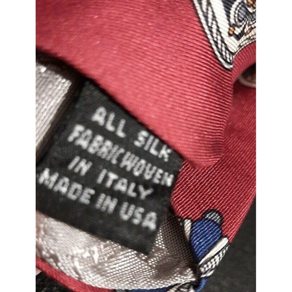 Christian Dior Monsieur Italian Silk Woven Red Tie - Picture 6 of 6